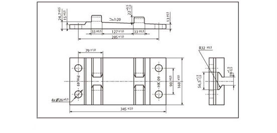 Vistas en 3 perspectivas de la Bancada Nervada Pm49, d&oacute;nde se pueden ver las acotaciones que nos permitir&aacute;n comprobar su tama&ntilde;o