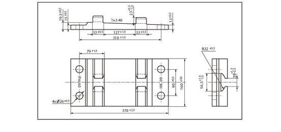 Vistas en 3 perspectivas de la Bancada Nervada Pm60, d&oacute;nde se pueden ver las acotaciones que nos permitir&aacute;n comprobar su tama&ntilde;o